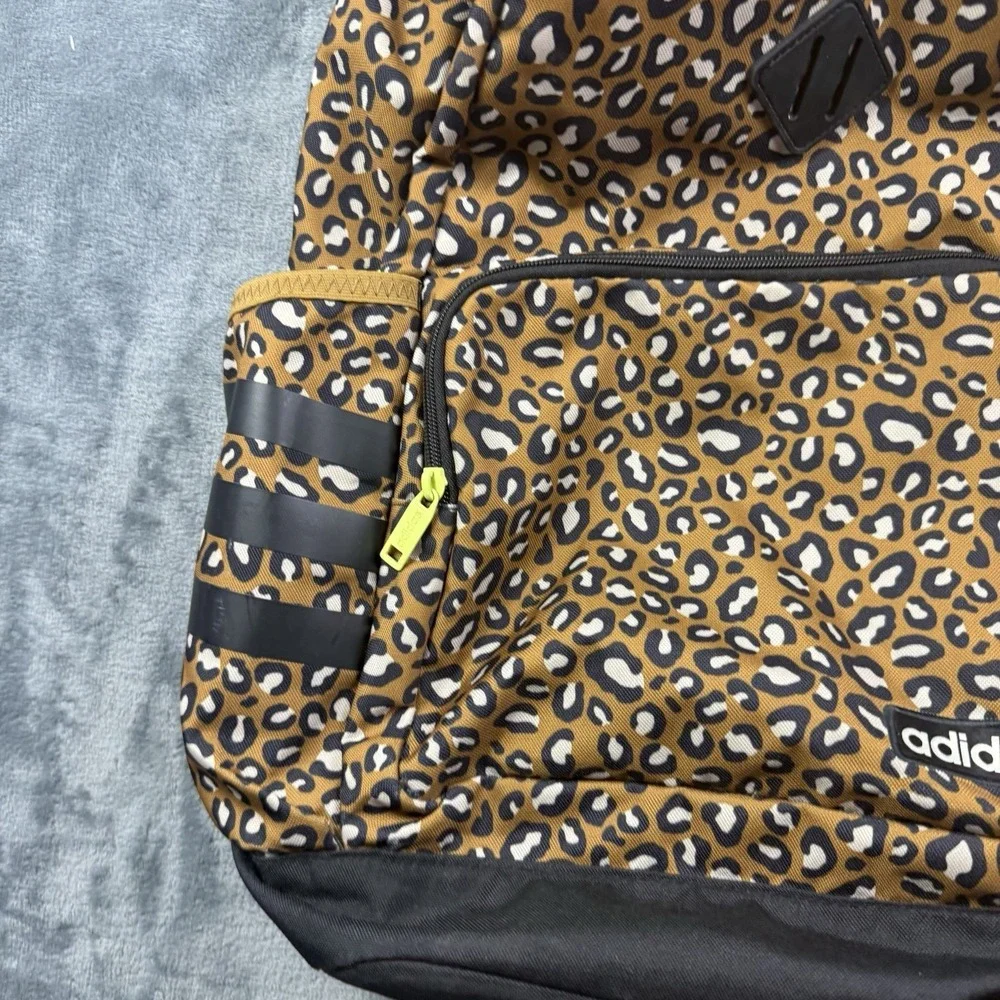 Adidas Classic 3 Stripes Cheetah Print Backpack Large
